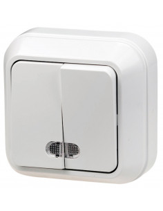 Выключатель OPERA 2 кл. с подсв..