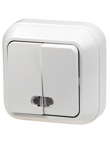 Выключатель OPERA 2 кл. с подсв..