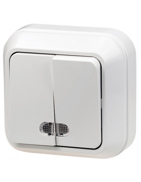 Выключатель OPERA 2 кл. с подсв..