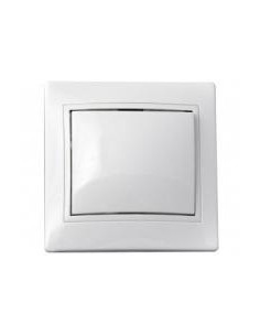 Выключатель одноклавишный BBсб10-1-0-Fl-W