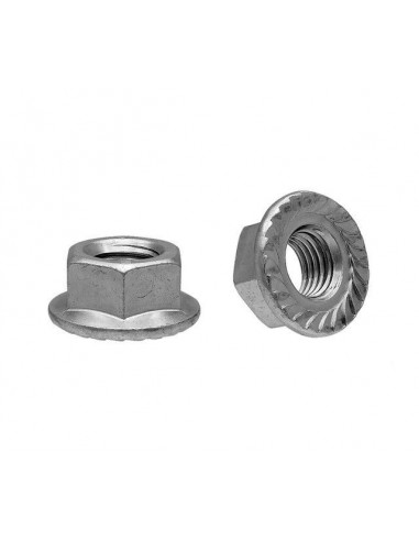 Гайка зубчатая с буртиком, М12, (Код 126/2)