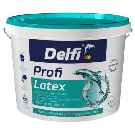 Краска "Delfi" латексная "Profi Latex" 14кг