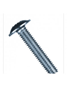 Гвинт з напівкруглою головкою з буртиком, 4*14, (Код 107w) 2