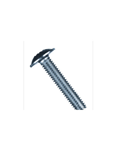 Гвинт з напівкруглою головкою з буртиком, 4*14, (Код 107w)