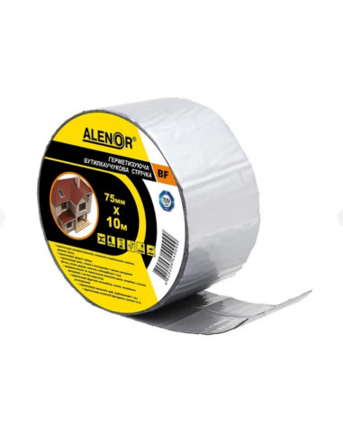 Герметизуюча бутилкаучукова стрічка ALENOR ALU 75мм*10м 