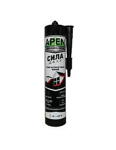 Герметик Apen бітумно-каучуковий чорний 280мл " Сила даху"