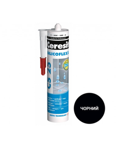 Герметик Ceresit CS25 (кольоровий шов) 280 чорний