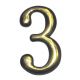 Номер пластиковий №3