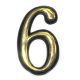 Номер пластиковий №6 великий