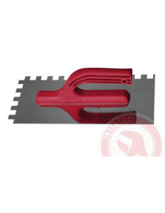 Гладилка нерж. с пласт. ручкой 130*280мм (зуб 8х8мм) Сталь