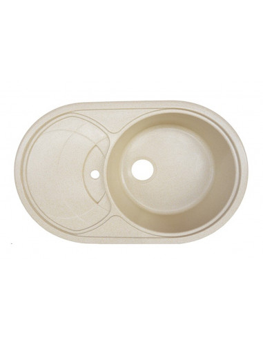 Гранітна мийка для кухні Platinum 7750 GAZZO бежева