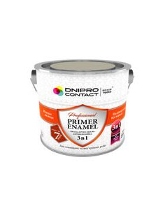 Грунт-емаль 3в1 "Dnipro Contact" зелена 2,8 кг
