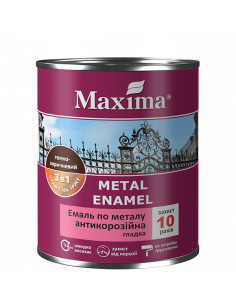 Грунт-емаль 3в1 "Dnipro Contact" чорна матова 0,9 кг  2