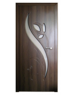 Двері "Тюльпан" 80 ПО Горіх шоколадний