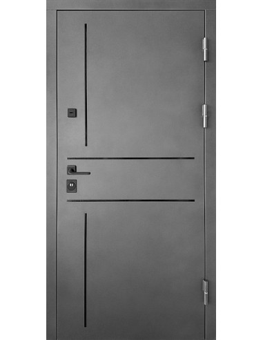 Двері металеві М/МДФ ТИП4 2050*860 ліві (-/дуб портовий)  СТ-104