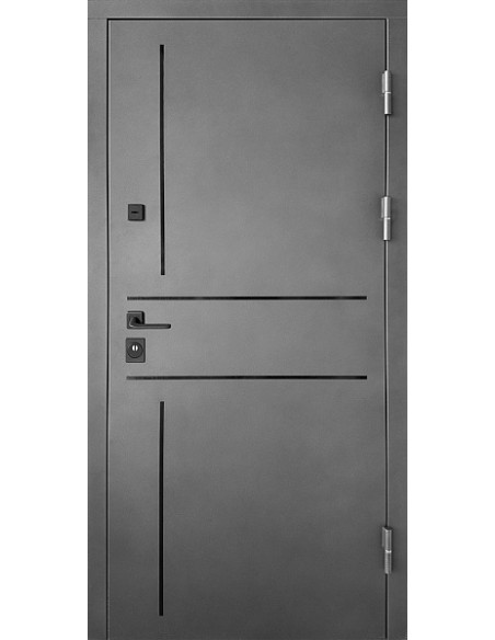 Двері металеві М/МДФ ТИП4 2050*860 ліві (-/дуб портовий)  СТ-104