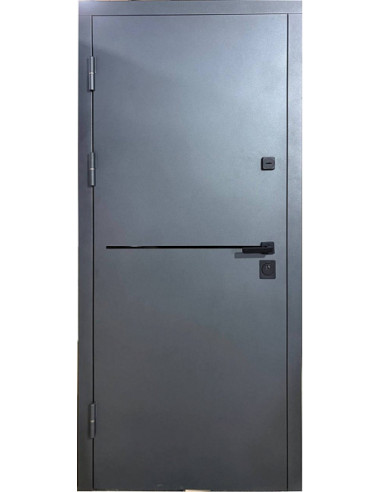 Двері металеві М/МДФ ТИП4 2050*860\960 ліві\праві  (-/біле дерево зовнішня) СТ-107