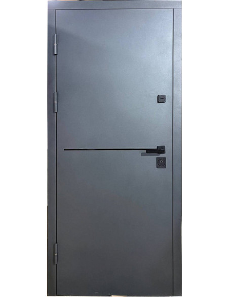 Двері металеві М/МДФ ТИП4 2050*860\960 ліві\праві  (-/біле дерево зовнішня) СТ-107