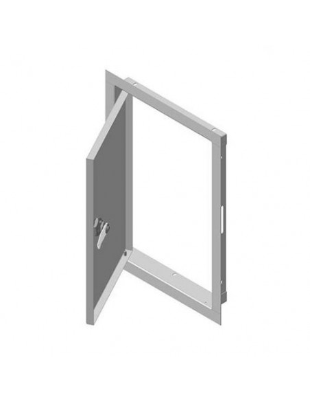 Двері ревізійні металеві з поворотнім замком ДРМ 20/20 