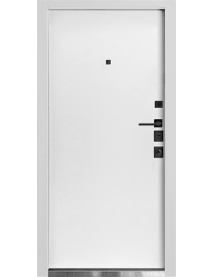 Двері Т13.0.Д.ПЧ Mottura (9005/9003) 860 софт темно-сірий сатин_зовн ~300 + емаль біла_вн ~0 л 2