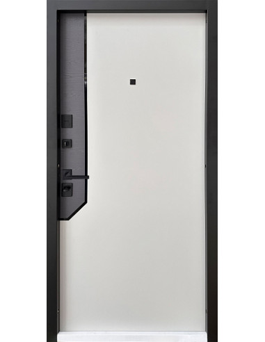 Двері Т13.0.ПЧ Mottura (9005) 860 титан горизонт/софт елегантно сірий_зовн ~641.1 + олово супермат/т