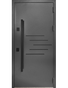 Двері Т15.ТЧ (офісна ручка) (7024) 960 _зовн ~834.1 + емаль біла_вн ~0 л