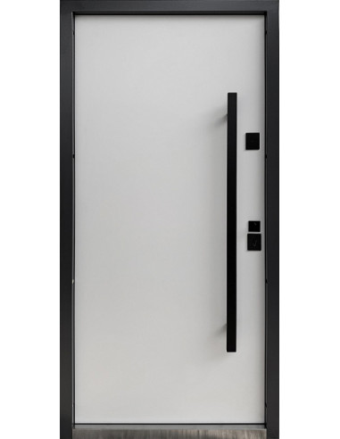 Двері Т15.ТЧ (офісна ручка) (7024) 960 _зовн ~834.1 + емаль біла_вн ~0 л