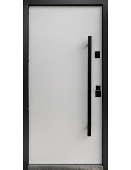 Двері Т15.ТЧ (офісна ручка) (7024) 960 _зовн ~834.1 + емаль біла_вн ~0 л