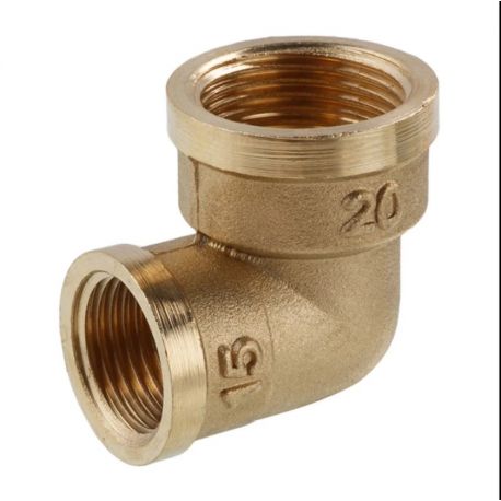 Кутник перехідний посилений LexLine 3/4"х1/2" ВВ латунний УК0112-В