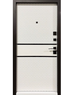 Двері Т2.23.ПЧ Kale (9005) 850 вугілля антіскрейч_зовн ~519.1 + емаль біла_вн ~519.1 л 2