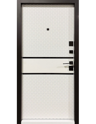 Двері Т2.23.ПЧ Kale (9005) 850 вугілля антіскрейч_зовн ~519.1 + емаль біла_вн ~519.1 л