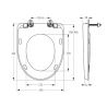 Сидіння для унітазу SOLO біле СП-6 1