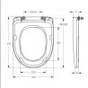 Сидіння для унітазу SoloPlast з мікроліфтом СПД-5 біле 1