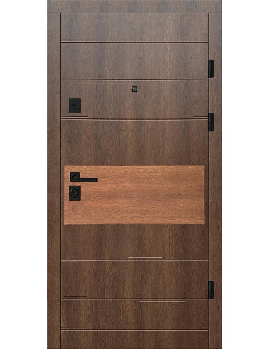 Двері Т2.23.ПЧ Kale (9005) 850 дрімвуд темний/дрімвуд коричневий_зовн ~645 + дрімвуд темний/дрімвуд 