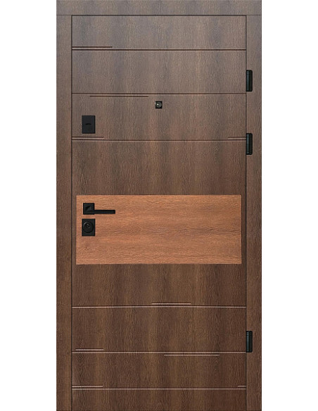 Двері Т2.23.ПЧ Kale (9005) 850 дрімвуд темний/дрімвуд коричневий_зовн ~645 + дрімвуд темний/дрімвуд 