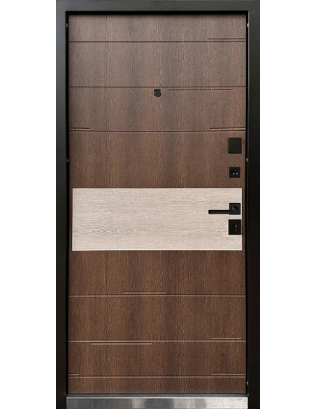 Двері Т2.23.ПЧ Kale (9005) 850 дрімвуд темний/дрімвуд коричневий_зовн ~645 + дрімвуд темний/дрімвуд 