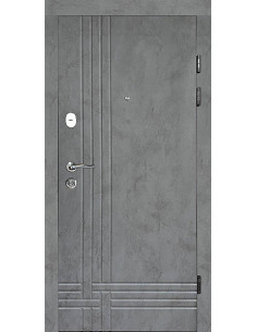 Двері Т2.24 Kale (9005) 860 бетон антрацит_зовн ~127.5 + бетон сніжний 273_вн ~127 л