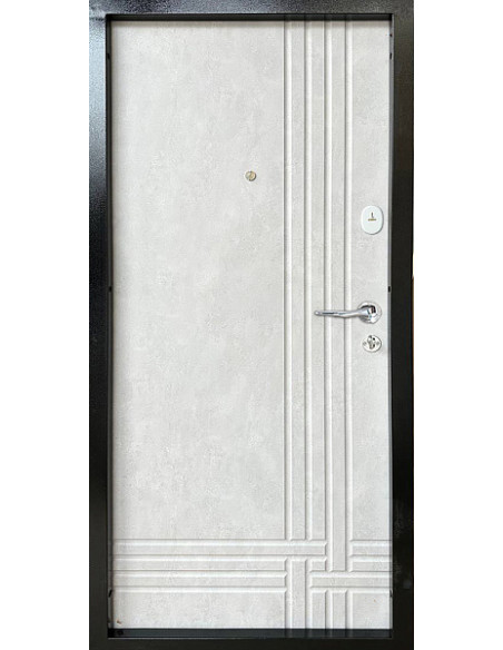 Двері Т2.24 Kale (9005) 860 бетон антрацит_зовн ~127.5 + бетон сніжний 273_вн ~127 л