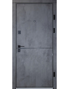 Двері Т2.24.ПЧ Kale (9005) 860 оксид темний_зовн ~536.1 + оксид світлий_вн ~536.1 л