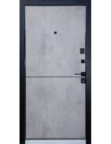 Двері Т2.24.ПЧ Kale (9005) 860 оксид темний_зовн ~536.1 + оксид світлий_вн ~536.1 л