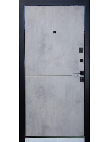 Двері Т2.24.ПЧ Kale (9005) 860 оксид темний_зовн ~536.1 + оксид світлий_вн ~536.1 л