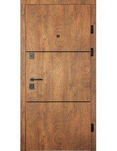 Двері Т2.24.ПЧ Kale (9005) 860 спил дерева коньячний_зовн ~530.1 + спил дерева коньячний_вн ~530.1 л