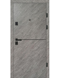 Двері Т3.23.Д.ПЧ (9005/9003) 860 зріз каменю 2383_зовн ~514.1 + емаль біла_вн ~639.1 л