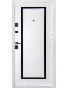 Двері Т3.23.Д.ПЧ (9005/9003) 860 зріз каменю 2383_зовн ~514.1 + емаль біла_вн ~639.1 л 2