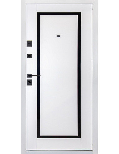 Двері Т3.23.Д.ПЧ (9005/9003) 860 зріз каменю 2383_зовн ~514.1 + емаль біла_вн ~639.1 л