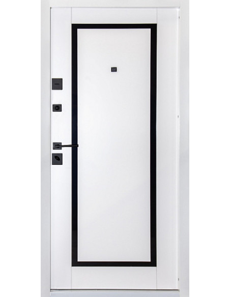 Двері Т3.23.Д.ПЧ (9005/9003) 860 зріз каменю 2383_зовн ~514.1 + емаль біла_вн ~639.1 л