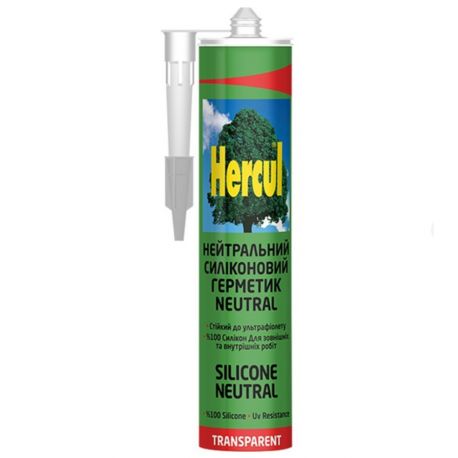 Силікон всепогодний нейтральний Hercul NEUTRAL прозорий 280мл