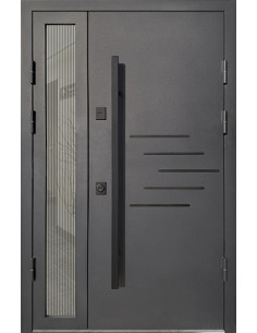 Двері Т4.0.ТЧ (офісна ручка) (Т183) 1200 _зовн ~834.1 + норд антискрейч_вн ~154 + скло №01 л