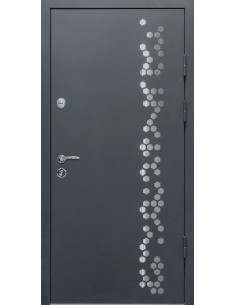 Двері Т4.01 (MDS1065) 960 _зовн ~808 орнамент №1 + термо антрацит_вн ~167 л