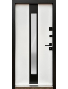 Двері Т6.23.ПЧ (9005) 960 метал графіт темний_зовн ~717 + дуб білий 1223-FGP_вн ~0.1 структурний №2  2